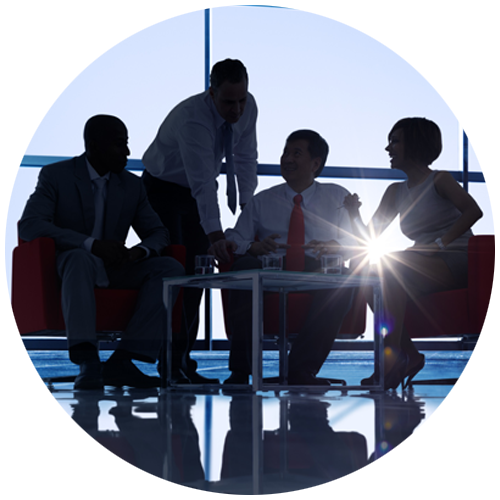 group of people at conference table